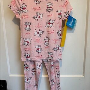 NEW! Disney Marie Aristocats buttery soft 2PC pajama set/pink toddler girls